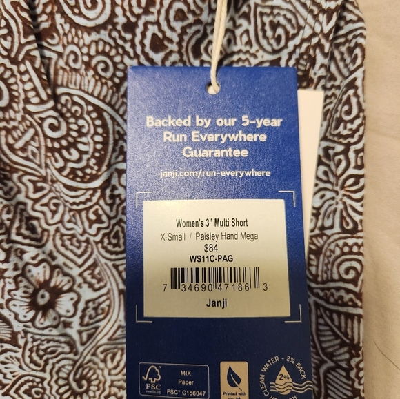 NWT Women's Janji Running Shorts. Size XS - Picture 5 of 7